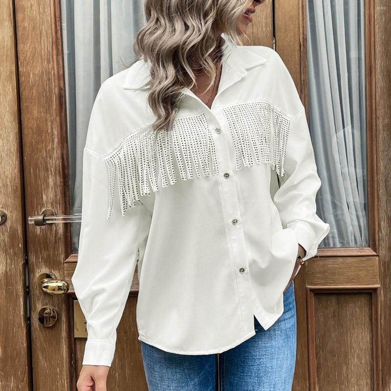 Women's Blouses Solid Color Women Shirts Long Sleeve Raglan Fringe Fashion Tassel Blouse Tops Vintage Korean Style Clothes Blusas Mujer 4, White
Women's Blouses Solid Color Women Shirts Long Sleeve Raglan Fringe Fashion Tassel Blouse Tops Vintage Korean Style Clothes Blusas Mujer 4, White