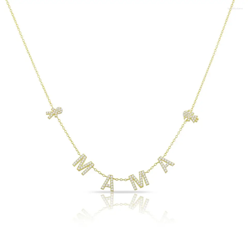 Chains 2023 Mother's Day Gift 925 Sterling Silver CZ Boy Girl With Mama Letter Charm Chain Necklace For Mom
Chains 2023 Mother's Day Gift 925 Sterling Silver CZ Boy Girl With Mama Letter Charm Chain Necklace For Mom