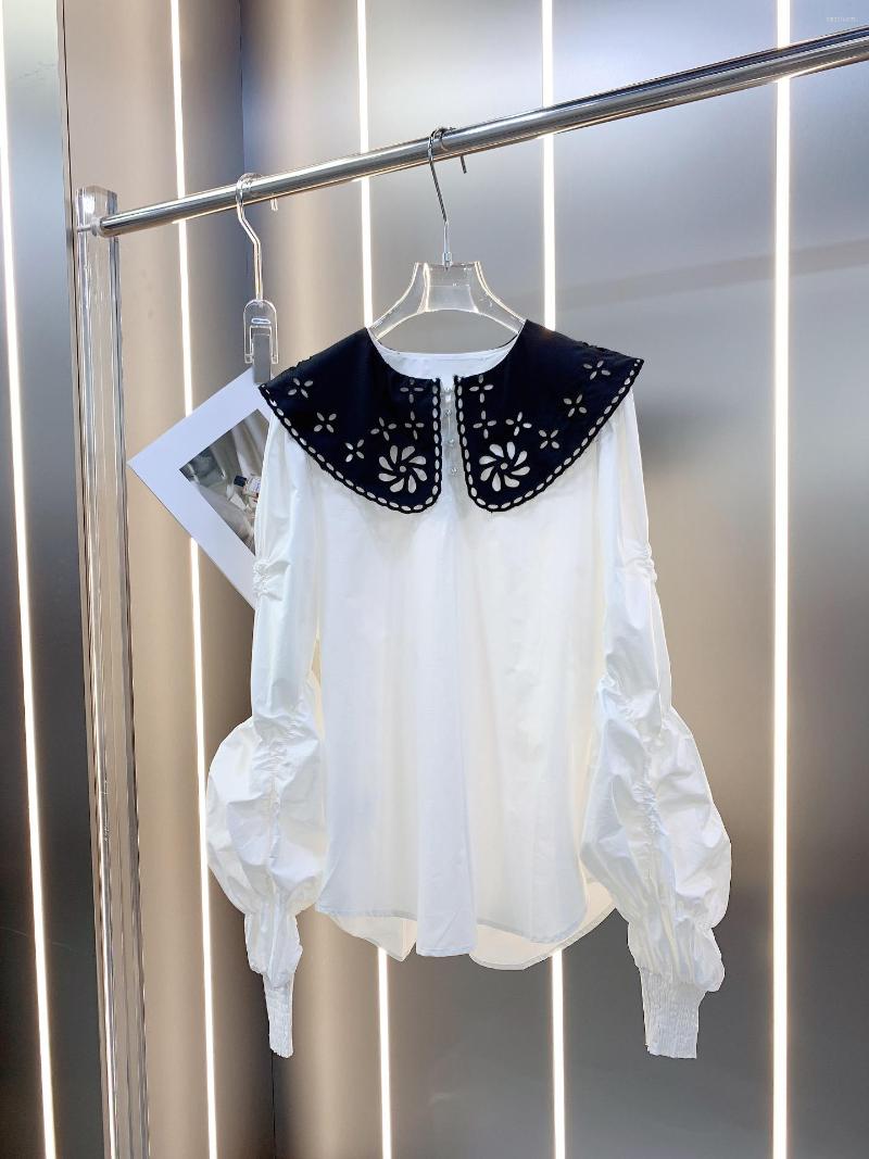 Women' Blouses 2023 Womens Fashion Bubble Long Sleeve Sexy Casual Navy Collar Shirt 0311
Women' Blouses 2023 Womens Fashion Bubble Long Sleeve Sexy Casual Navy Collar Shirt 0311