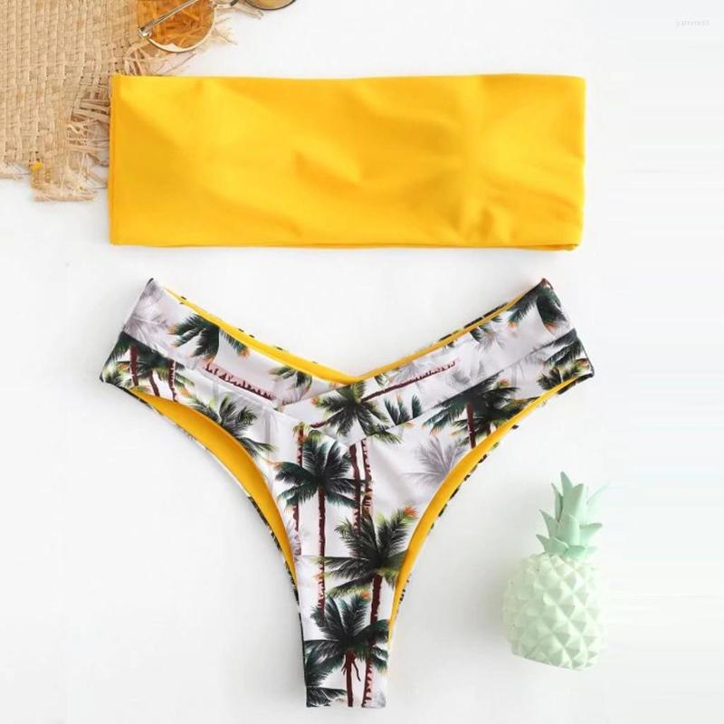 Women's Swimwear Two-piece Suits For Ladies 2023 Summer Sexy Women Bikini Set Coconut Print Padded Bathing Swimsuit Beachwear, Green
Women's Swimwear Two-piece Suits For Ladies 2023 Summer Sexy Women Bikini Set Coconut Print Padded Bathing Swimsuit Beachwear, Green