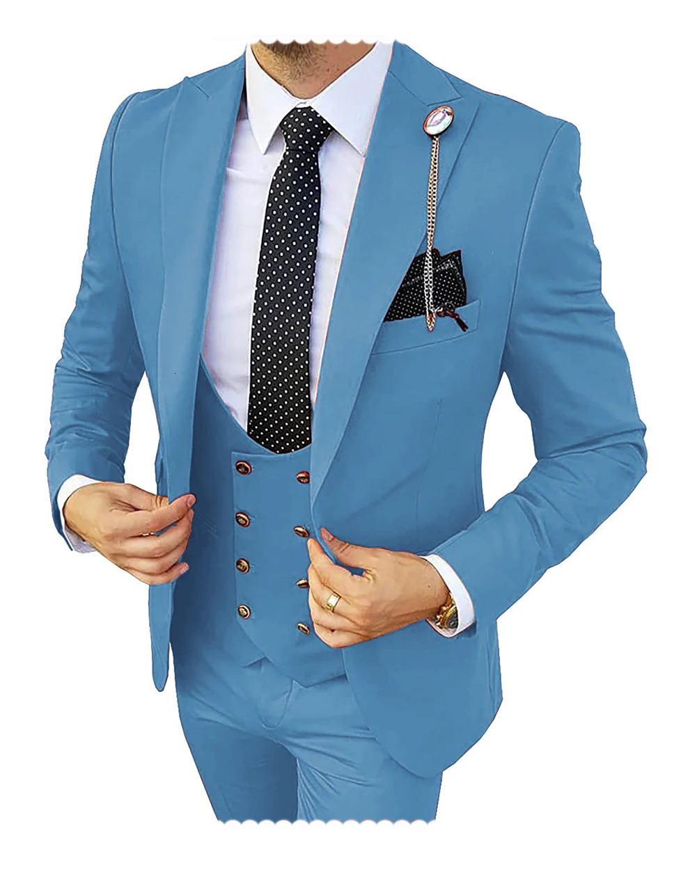 Men's Suits Blazers Formal Men 3 Piece Wedding Suit Groom Tuxedo Slim Fit Business Suits Champagne Wedding Suit Costume Homme BlazerPantsVest 231