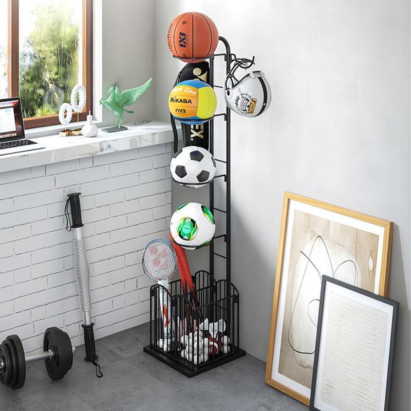 Other Sporting Goods Sports Ball Storage Rack s Stand Vertical Layered Basketball Holder Display 230413