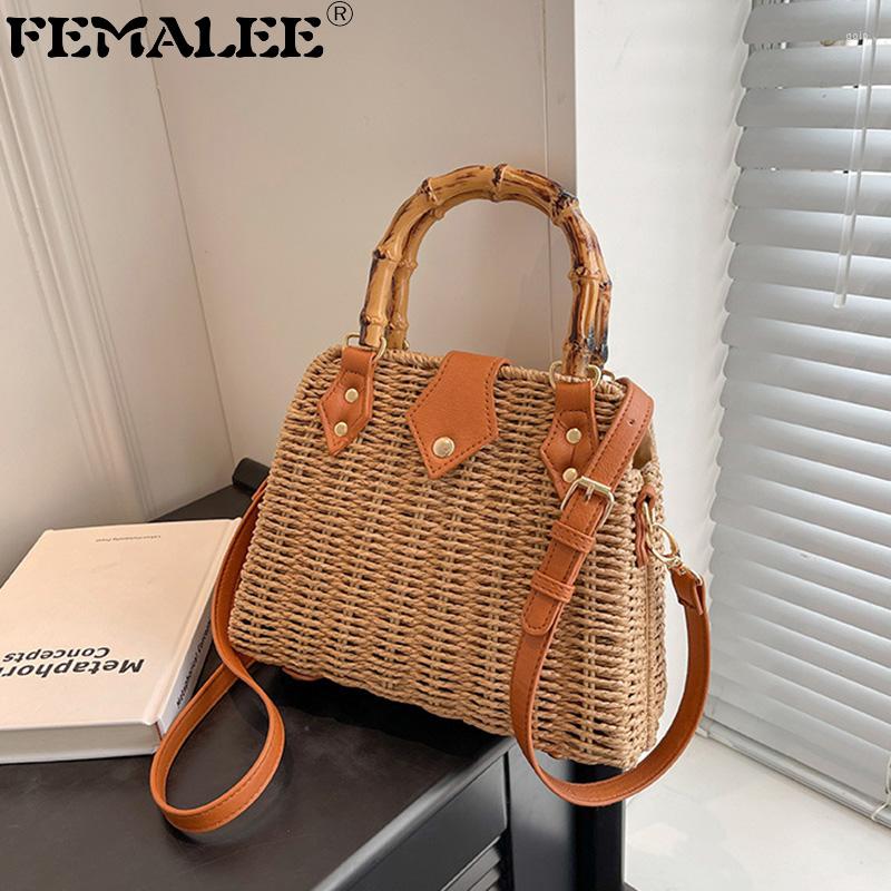Shoulder Bags Fashion Rattan Women's Designer Handbags Luxury Wicker Woven Crossbody Bag Beach Straw Lady Bamboo Handle Tote, Beige
Shoulder Bags Fashion Rattan Women's Designer Handbags Luxury Wicker Woven Crossbody Bag Beach Straw Lady Bamboo Handle Tote, Beige