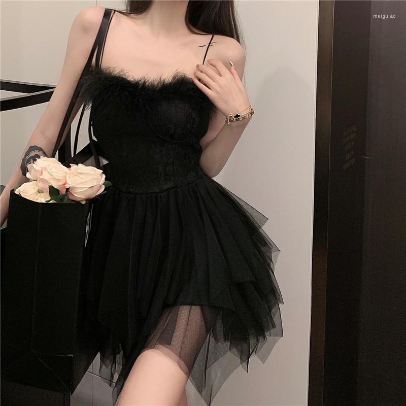 Casual Dresses Feather Stitched High Waist Sling Dress 2023 Summer French Lace Irregular Mesh, Black
Casual Dresses Feather Stitched High Waist Sling Dress 2023 Summer French Lace Irregular Mesh, Black