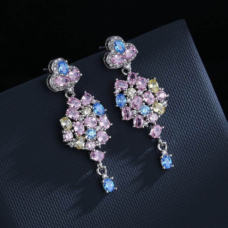 Dangle Earrings & Chandelier Solid Silver Color Drops Long Luxury Brilliant Cubic Zirconia Banuqte Party Women's Fine JewelryDangle
Dangle Earrings & Chandelier Solid Silver Color Drops Long Luxury Brilliant Cubic Zirconia Banuqte Party Women's Fine JewelryDangle