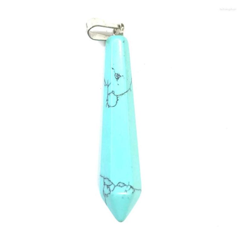 Pendant Necklaces FYJS Unique Silver Plated Green Turquoises Stone Hexagon Prism Black Agates Fashion Jewelry
Pendant Necklaces FYJS Unique Silver Plated Green Turquoises Stone Hexagon Prism Black Agates Fashion Jewelry