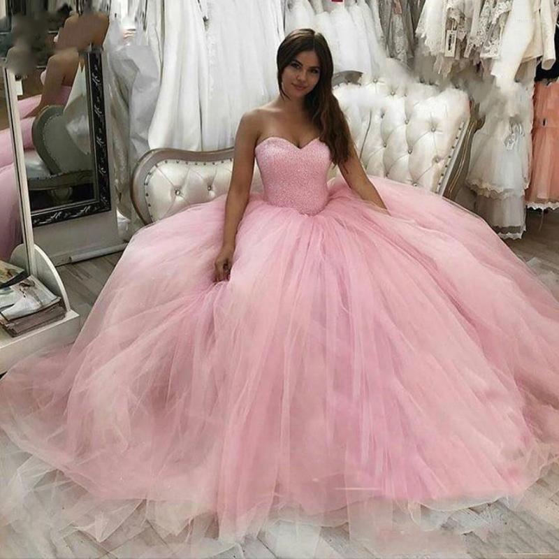 Party Dresses Pink Sweetheart Beaded Prom Quinceanera Dress Vestidos De 15 Anos Long Sleeveless Tulle Formal Gowns Lovely Robe Soiree, Orange
Party Dresses Pink Sweetheart Beaded Prom Quinceanera Dress Vestidos De 15 Anos Long Sleeveless Tulle Formal Gowns Lovely Robe Soiree, Orange