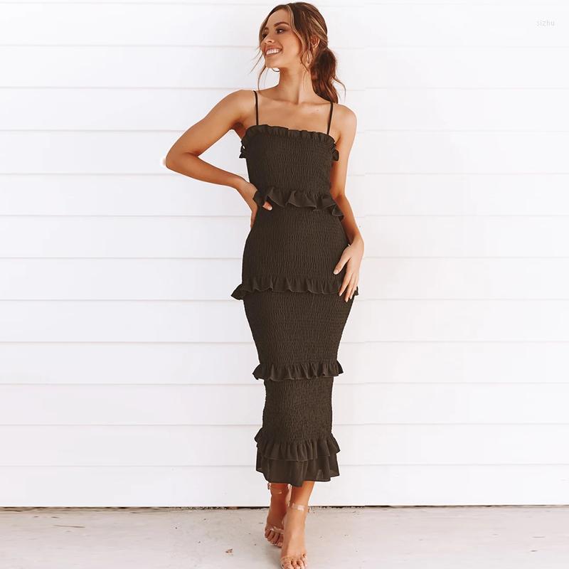 Casual Dresses Summer Fashion Sling Long Dress Women Party Female Ruffles Vestidos Plus Size Natural Solid 2023 Black Robe, 9132-pink short
Casual Dresses Summer Fashion Sling Long Dress Women Party Female Ruffles Vestidos Plus Size Natural Solid 2023 Black Robe, 9132-pink short