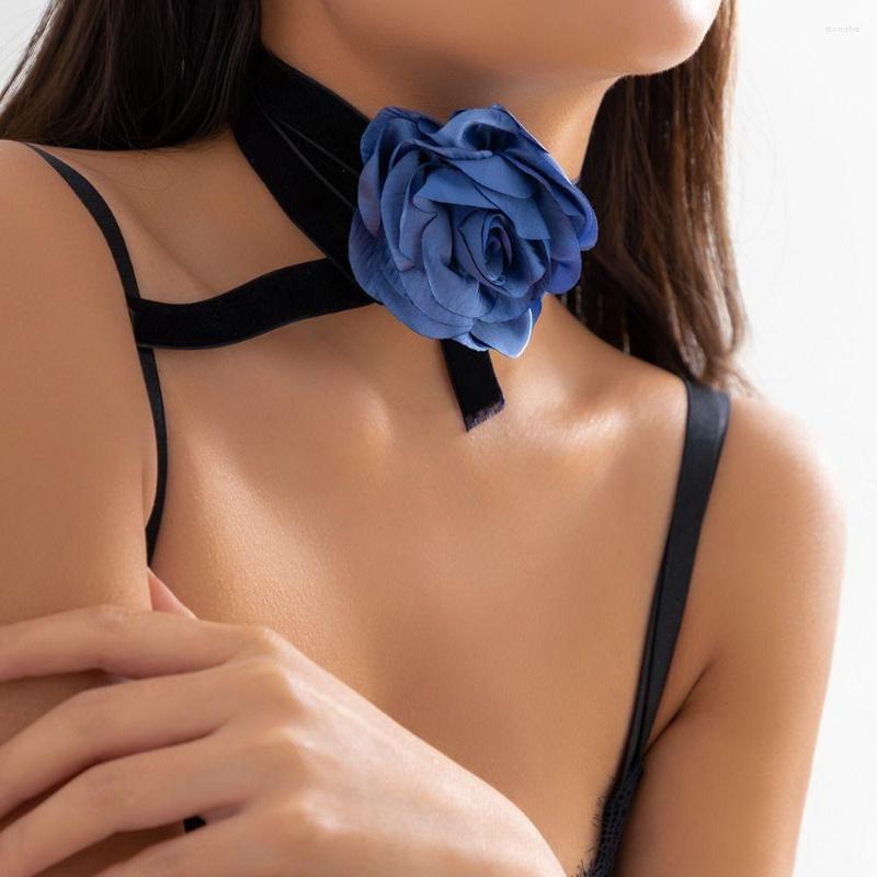 Choker Party Necklace Romantic Adjustable Women Long Chain Big Rose Flower Neck Jewelry
Choker Party Necklace Romantic Adjustable Women Long Chain Big Rose Flower Neck Jewelry