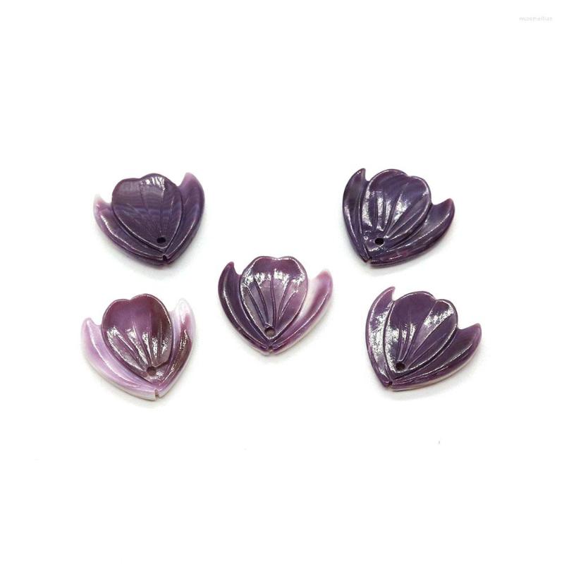 Pendant Necklaces Natural Purple Shell Carving Flower 17x17mm Making Elegant Charm Women Necklace Earrings DIY Fashion Jewelry Accessories
Pendant Necklaces Natural Purple Shell Carving Flower 17x17mm Making Elegant Charm Women Necklace Earrings DIY Fashion Jewelry Accessories