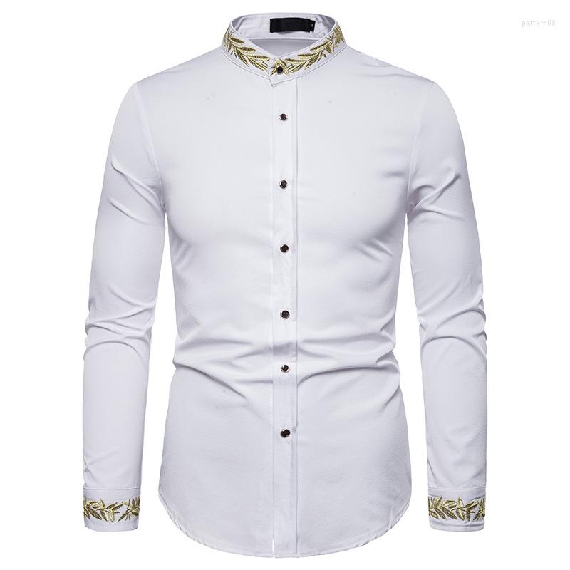Men's Casual Shirts White Embroidery Mandarin Collar Shirt Men 2023 Brand Long Sleeve Button Up Mens Slim Fit Business Male XXL, Royal blue
Men's Casual Shirts White Embroidery Mandarin Collar Shirt Men 2023 Brand Long Sleeve Button Up Mens Slim Fit Business Male XXL, Royal blue