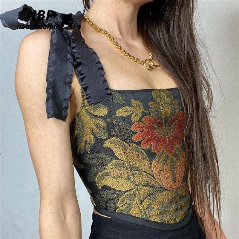 Women' Tanks NEONBABIPINK Floral Print Busiter Corset Tops Tie Up Square Neck Backless Vintage Crop Top For Women Summer Clothes N71-CZ12, Black
Women' Tanks NEONBABIPINK Floral Print Busiter Corset Tops Tie Up Square Neck Backless Vintage Crop Top For Women Summer Clothes N71-CZ12, Black