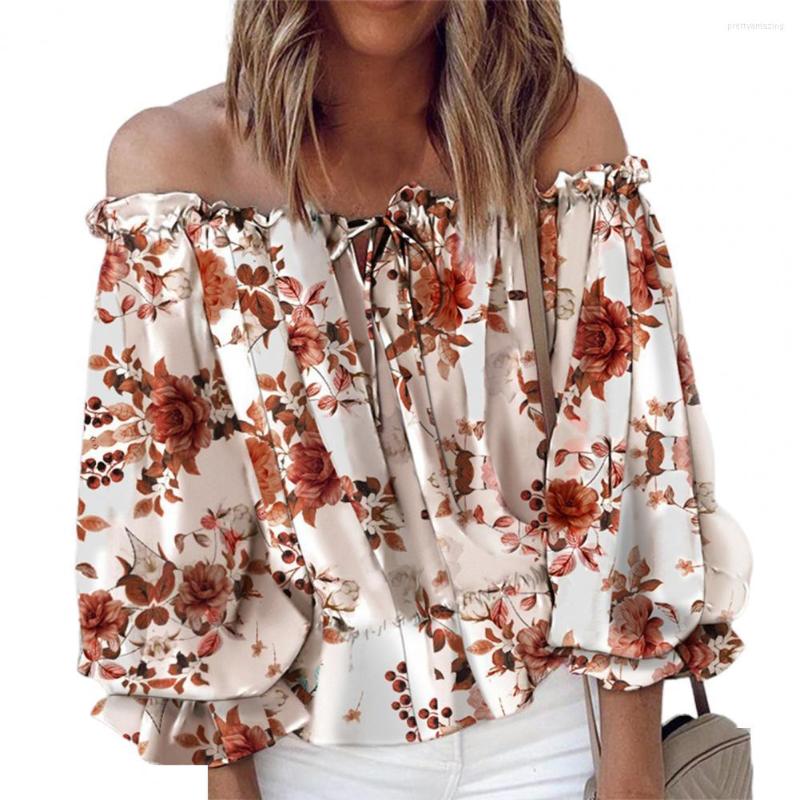 Women's Blouses Ladies Sexy Off-shoulder Flared Sleeve Shirt Elegant Lace-up Tassel Chic 2023 Summer Retro Floral Print Boho Top, Coffee
Women's Blouses Ladies Sexy Off-shoulder Flared Sleeve Shirt Elegant Lace-up Tassel Chic 2023 Summer Retro Floral Print Boho Top, Coffee
