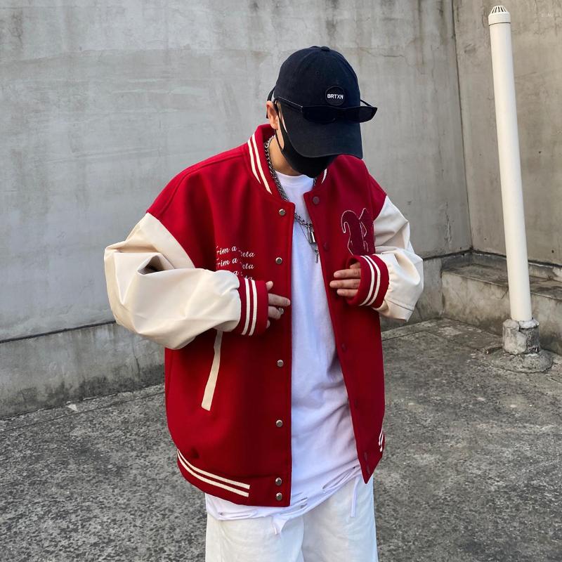 Men's Jackets Retro Varsity Jacket Men Hip Hop Letters Embroidery Patchwork College Style Bomber Winter Streetwear Casual Outwear Coats, Black
Men's Jackets Retro Varsity Jacket Men Hip Hop Letters Embroidery Patchwork College Style Bomber Winter Streetwear Casual Outwear Coats, Black