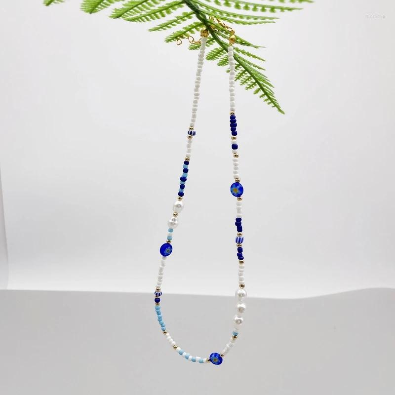 Choker Mixed Beads Female Necklace With Stainless Clasp Chain Gift Fashion Strand Flower Pearl For Women Girls Promotion
Choker Mixed Beads Female Necklace With Stainless Clasp Chain Gift Fashion Strand Flower Pearl For Women Girls Promotion