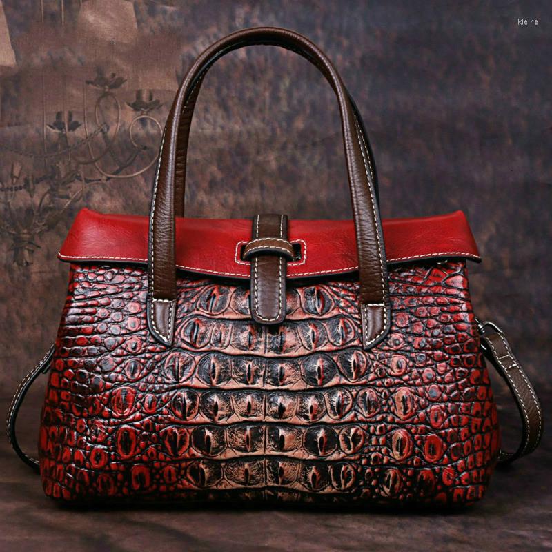 Evening Bags Genuine Leather Retro Luxury Women Handbags For Female Handmade Shoulder Bag Alligator Personalized, Retro black
Evening Bags Genuine Leather Retro Luxury Women Handbags For Female Handmade Shoulder Bag Alligator Personalized, Retro black