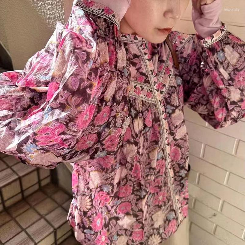 Women' Blouses Boho Inspired FLORAL PRINT BLOUSE Long Sleeve O-neck Cotton Women Spring Summer Tops, Purple
Women' Blouses Boho Inspired FLORAL PRINT BLOUSE Long Sleeve O-neck Cotton Women Spring Summer Tops, Purple