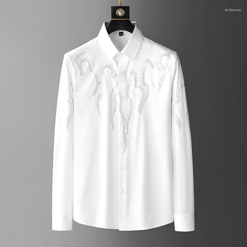 Men's Dress Shirts Spring Trendy Men's Shirt Fashion Slim Fit Long Sleeve Heavy Craft Iron-free, Black
Men's Dress Shirts Spring Trendy Men's Shirt Fashion Slim Fit Long Sleeve Heavy Craft Iron-free, Black