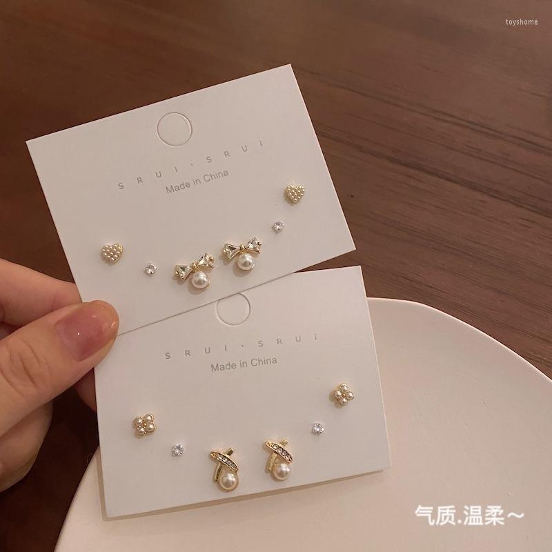 Stud Earrings S925 Sterling Silver Needle Delicate Sweet Pearl Set For Women Girls Simple Heart Bowknot Jewelry Gifts
Stud Earrings S925 Sterling Silver Needle Delicate Sweet Pearl Set For Women Girls Simple Heart Bowknot Jewelry Gifts