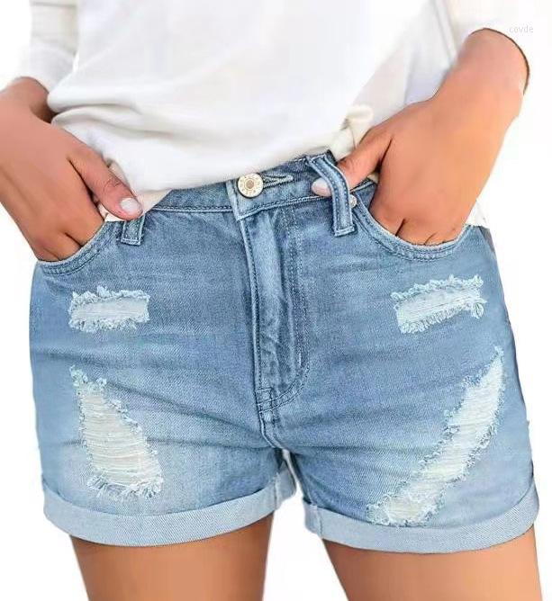 Women' Shorts Women' Ripped High Waisted Denim Stretchy Cuffed Hem Jean, Black
Women' Shorts Women' Ripped High Waisted Denim Stretchy Cuffed Hem Jean, Black