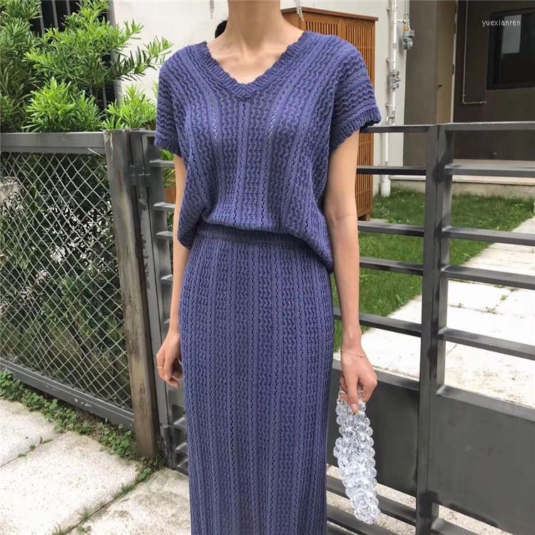 Work Dresses Net Ladies Summer 2 Piece Set 2023 V Neck Short Sleeve Top And Elegant Korean Knitted Long Skirt Sweater, Black
Work Dresses Net Ladies Summer 2 Piece Set 2023 V Neck Short Sleeve Top And Elegant Korean Knitted Long Skirt Sweater, Black