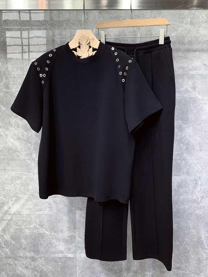 Men's Tracksuits B0358 Fashion Men's Sets 2023 Runway Luxury European Design Party Style Clothing, Black
Men's Tracksuits B0358 Fashion Men's Sets 2023 Runway Luxury European Design Party Style Clothing, Black