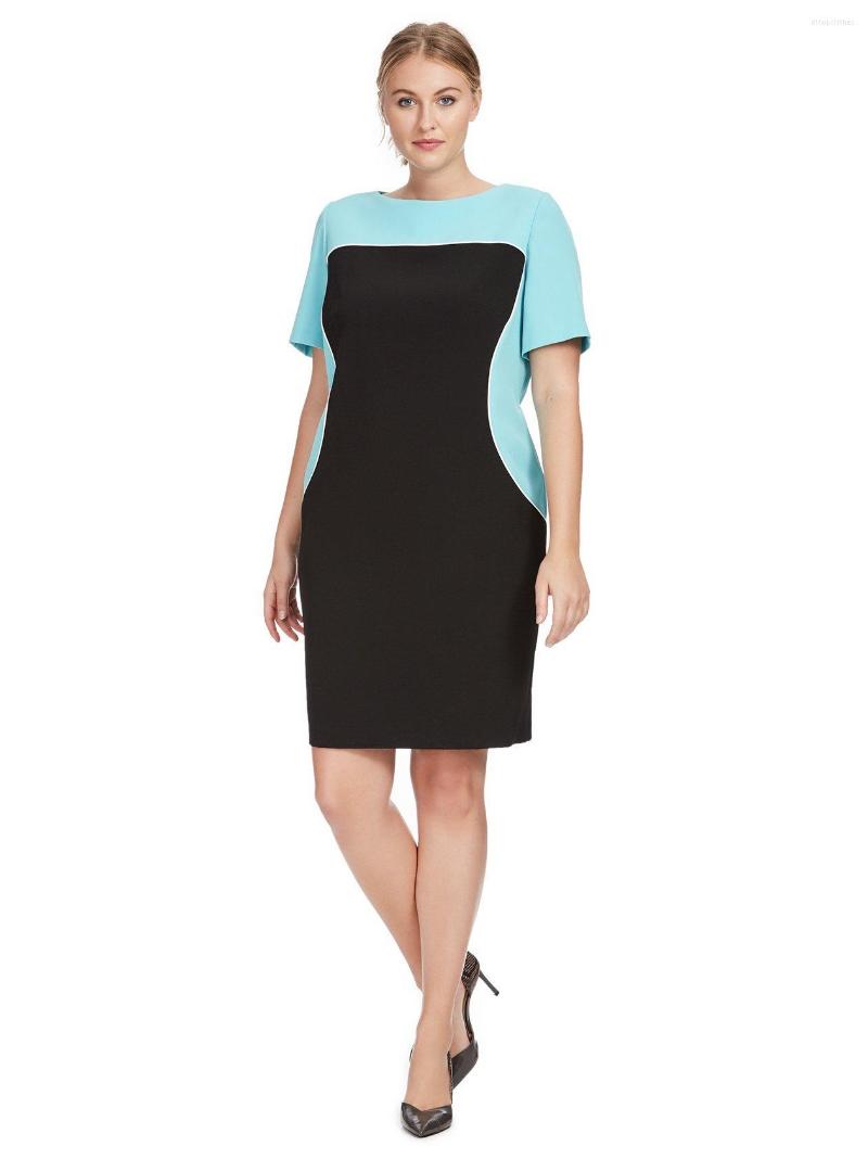 Plus Size Dresses Short Sleeve Spring Summer Elegant Dress Women Color Block Business Casual Work Office Sheath Big 5XL 6XL, Black
Plus Size Dresses Short Sleeve Spring Summer Elegant Dress Women Color Block Business Casual Work Office Sheath Big 5XL 6XL, Black
