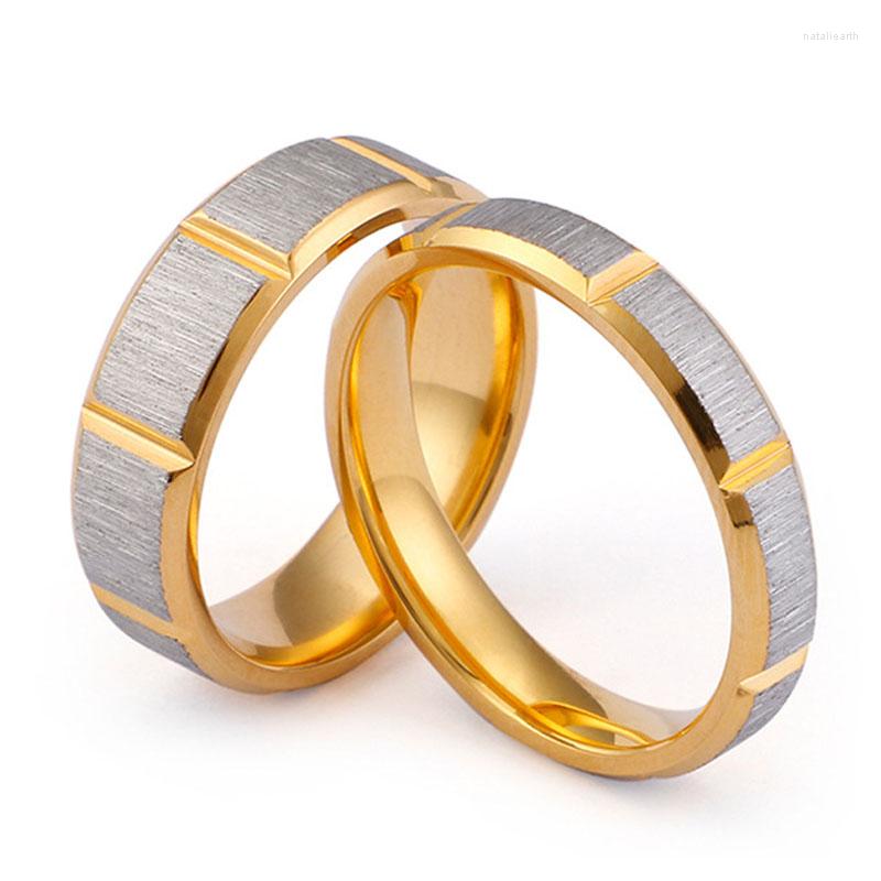 With Side Stones Alliances Anniversary Wedding Band Couple Ring 316L Stainless Steel Gold-color Lover's Engagment Rings For Men Women
With Side Stones Alliances Anniversary Wedding Band Couple Ring 316L Stainless Steel Gold-color Lover's Engagment Rings For Men Women