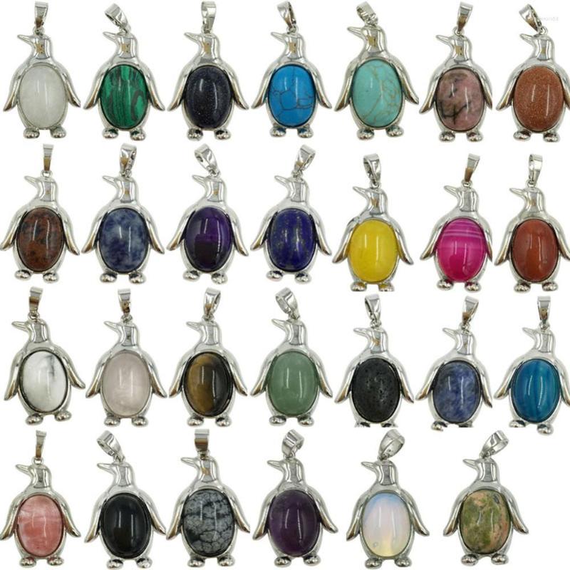 Pendant Necklaces Tiger Eye Lapis Lazuli Carnelian Crystal Opal Goldstone Aventurine Howlite Malachite Blue Sand Penguin Bead 1pcs WFH681
Pendant Necklaces Tiger Eye Lapis Lazuli Carnelian Crystal Opal Goldstone Aventurine Howlite Malachite Blue Sand Penguin Bead 1pcs WFH681