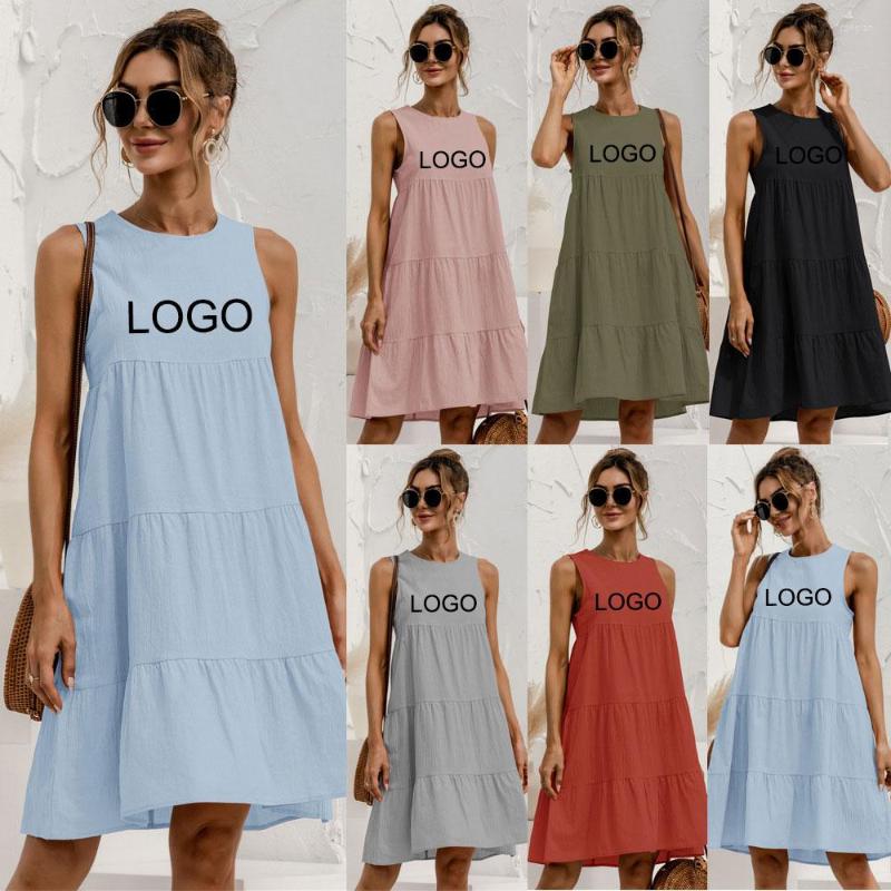 Casual Dresses DIY Your Like Po Or Logo Summer Women Vest Dress O-Neck Sleeveless Stitching Large Swing Loose Sundress Vestidos, Black
Casual Dresses DIY Your Like Po Or Logo Summer Women Vest Dress O-Neck Sleeveless Stitching Large Swing Loose Sundress Vestidos, Black