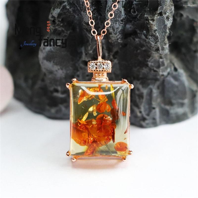 Chains Natural S925 Silver Inlaid Amber Wushi Brand Necklace Pendant Simple Stylish Retro Personalized Women Fine Jewelry Holiday Gift
Chains Natural S925 Silver Inlaid Amber Wushi Brand Necklace Pendant Simple Stylish Retro Personalized Women Fine Jewelry Holiday Gift