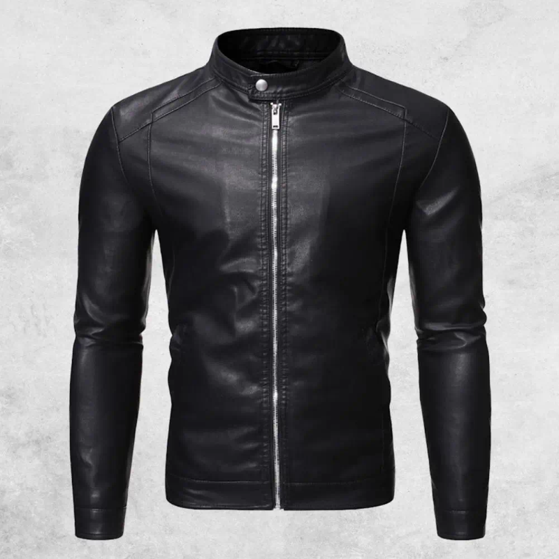 Men's Jackets 2023 Motorcycle Windbreaker Zipper Closure Stand Collar Men Jacket Faux Leather Windproof Slim Outwear ForP, Black
Men's Jackets 2023 Motorcycle Windbreaker Zipper Closure Stand Collar Men Jacket Faux Leather Windproof Slim Outwear ForP, Black