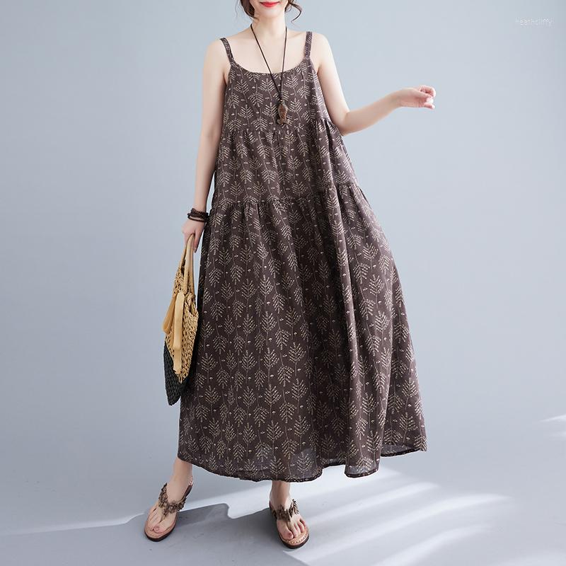 Casual Dresses 2023 Arrival Sleeveless Print Floral Loose Summer Beach Style Dress Holiday Outdoor Fashion Women Travel Long, Picture shown
Casual Dresses 2023 Arrival Sleeveless Print Floral Loose Summer Beach Style Dress Holiday Outdoor Fashion Women Travel Long, Picture shown