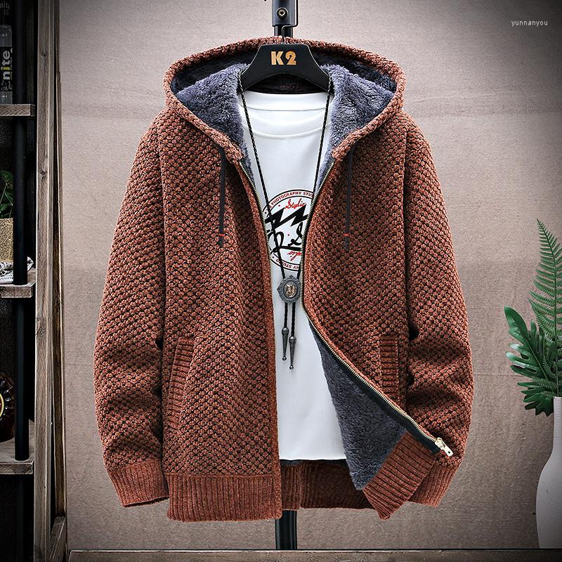 Men's Sweaters Style Korean Hooded Men's With Thick And Velvet Men Cardigan Knitted Sweatercoats Solid Jacket Male Clothing
Men's Sweaters Style Korean Hooded Men's With Thick And Velvet Men Cardigan Knitted Sweatercoats Solid Jacket Male Clothing