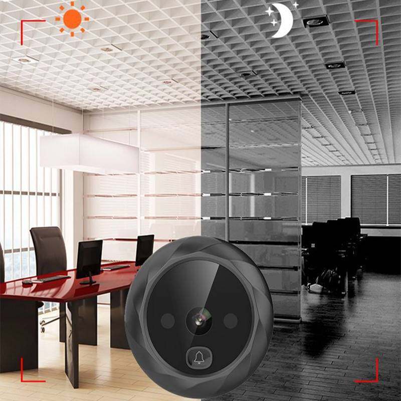 2.4-inch High-definition Visual Doorbell 1080p Wireless Remote Intercom Cat Eye Monitoring Security and Anti-theft Doorbell Camera