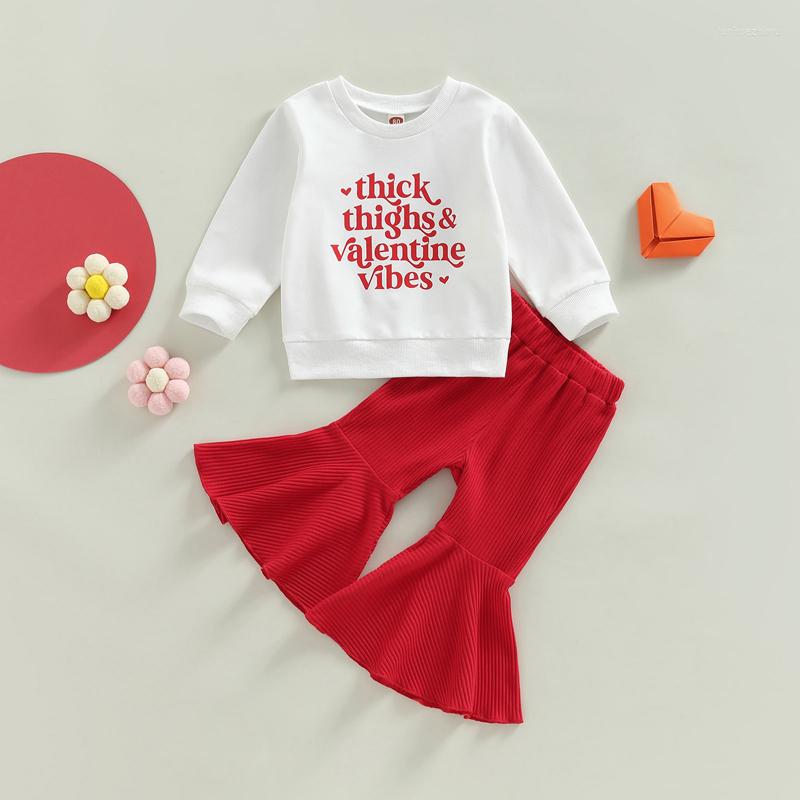 Clothing Sets Kid Baby Girls Clothes Set Valentine's Day Letter Print Long Sleeves Children Sweatshirt And Casual Flared Pants 6M-4Y, Picture shown
Clothing Sets Kid Baby Girls Clothes Set Valentine's Day Letter Print Long Sleeves Children Sweatshirt And Casual Flared Pants 6M-4Y, Picture shown