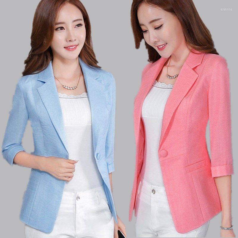 Women's Suits Small Suit Jacket Women's 2023 Spring And Summer Three Quarter Sleeve Slim Blue Pink Blazer Women Clothing A129, Black
Women's Suits Small Suit Jacket Women's 2023 Spring And Summer Three Quarter Sleeve Slim Blue Pink Blazer Women Clothing A129, Black