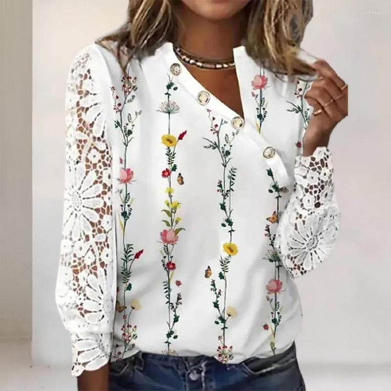 Women' Blouses Ladies Shirt Long Sleeves Female Top Floral Pattern Crochet Lace Hollow Pullover Blouse, Multicolor
Women' Blouses Ladies Shirt Long Sleeves Female Top Floral Pattern Crochet Lace Hollow Pullover Blouse, Multicolor