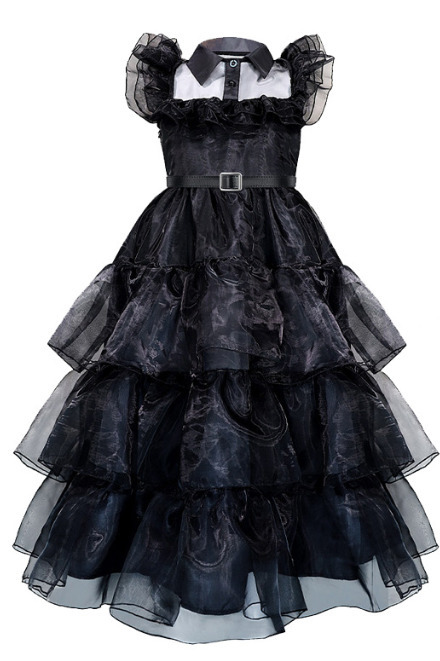 Girl's Dresses Wednesday Addams Girls Black tulle dress cosplay trendy Dance kids belt 230413, Dark grey
Girl's Dresses Wednesday Addams Girls Black tulle dress cosplay trendy Dance kids belt 230413, Dark grey