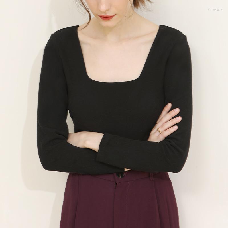 Women's T Shirts Autumn Winter Women Sexy U-Neck T-Shirt Fashion Casual Solid Slim Long Sleeves Loose Tee Shirt Tops Tees, Black
Women's T Shirts Autumn Winter Women Sexy U-Neck T-Shirt Fashion Casual Solid Slim Long Sleeves Loose Tee Shirt Tops Tees, Black