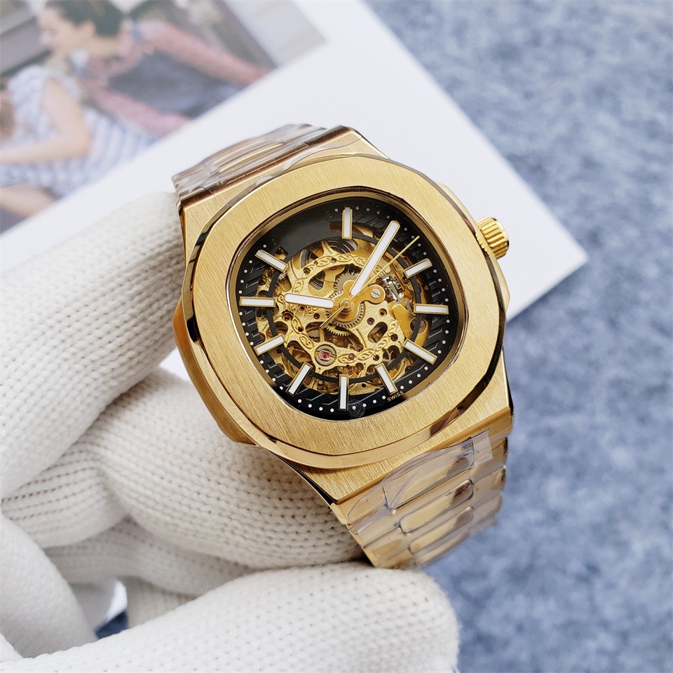 40mm Mens Hollow Designer Watch Full Steel Automatic Mechanical Men's Watches Sport Waterproof Skeleton Watch, Only package
40mm Mens Hollow Designer Watch Full Steel Automatic Mechanical Men's Watches Sport Waterproof Skeleton Watch, Only package