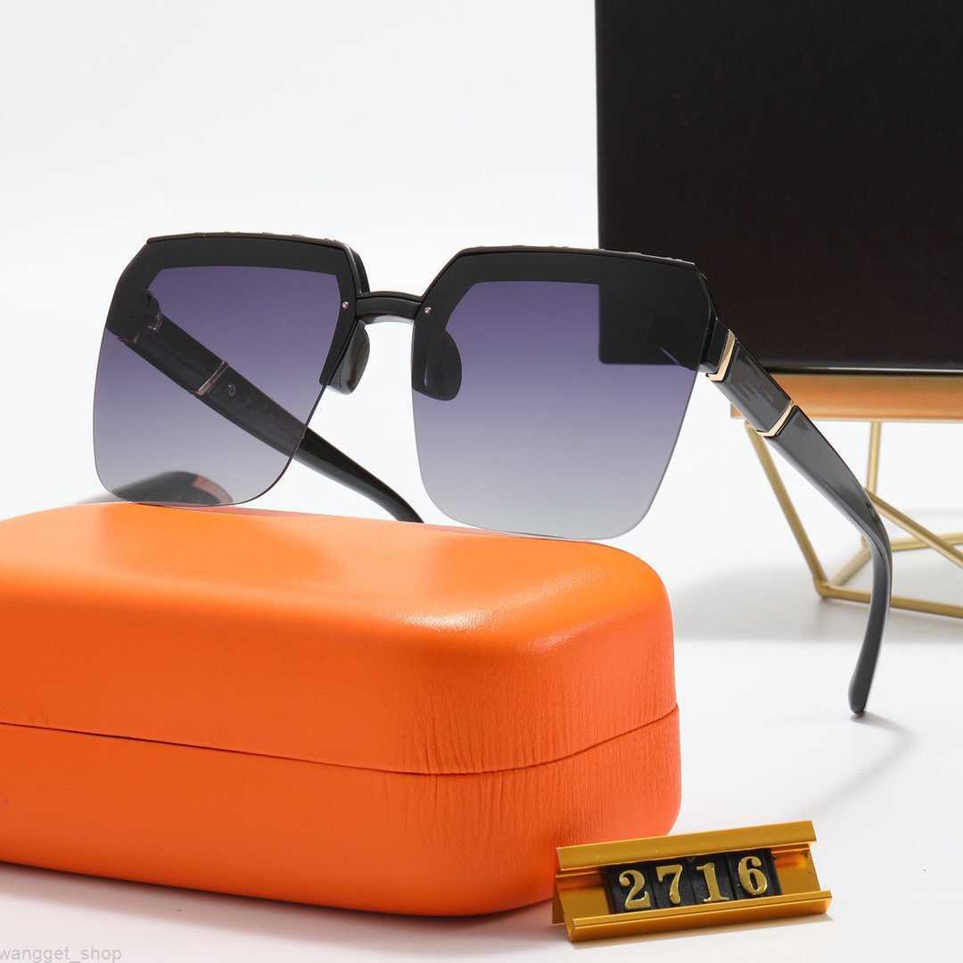 2023 Designer Sunglasses Men Women UV400 polarized glass Lens Sun Glasses ladie Brand Fashion Pilot driving outdoor sports travel beach glass