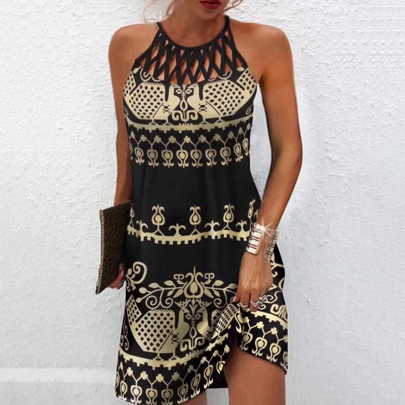 Casual Dresses Women' 2023 Summer Sleeveless Vintage Tribal Print Cutout Daily Dress Beach Sundress, Green
Casual Dresses Women' 2023 Summer Sleeveless Vintage Tribal Print Cutout Daily Dress Beach Sundress, Green