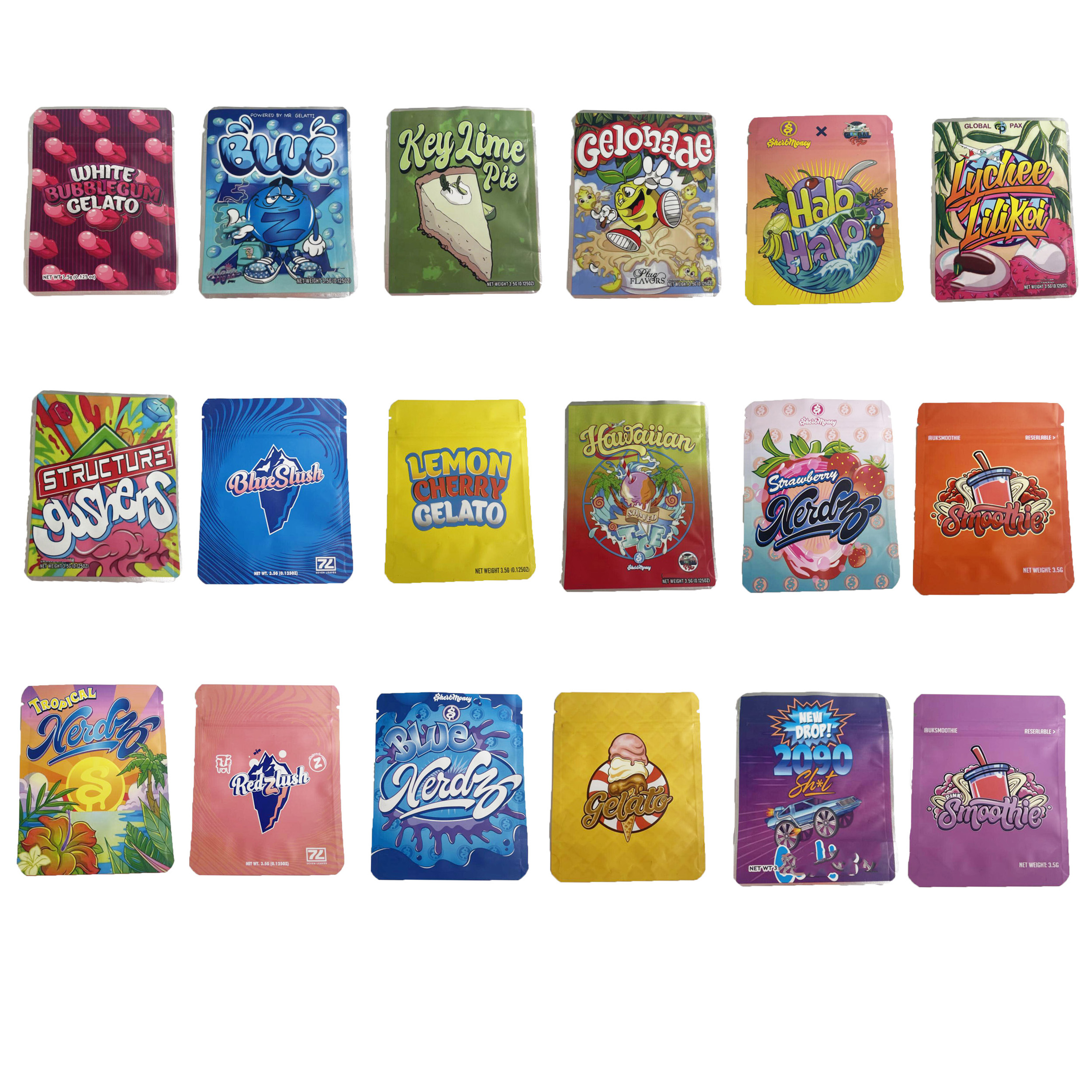 candy mylar plastic zipper bags smoothie key lime pie lemon cherry gelato edible packaging cunstom gelato white bubblegum gelato package
candy mylar plastic zipper bags smoothie key lime pie lemon cherry gelato edible packaging cunstom gelato white bubblegum gelato package