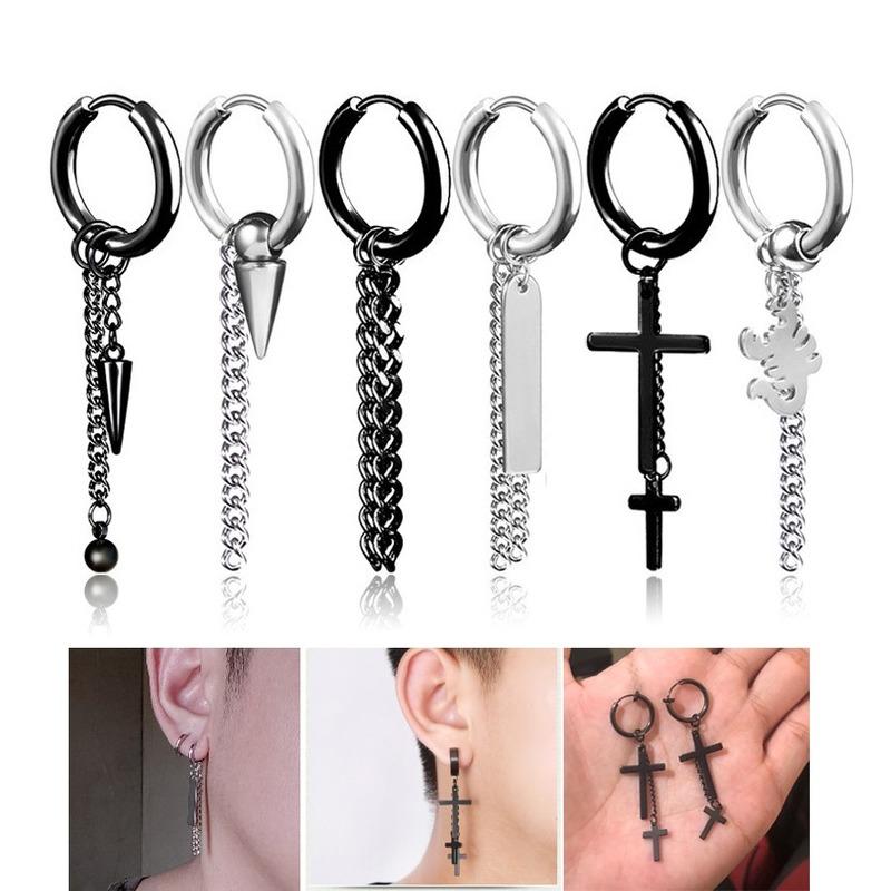 Dangle Earrings & Chandelier Punk Tassel Gothic Hip Hop Trendy Titanium Steel Cross Geomotric Earring For Men Women Fashion JewelryDangle
Dangle Earrings & Chandelier Punk Tassel Gothic Hip Hop Trendy Titanium Steel Cross Geomotric Earring For Men Women Fashion JewelryDangle