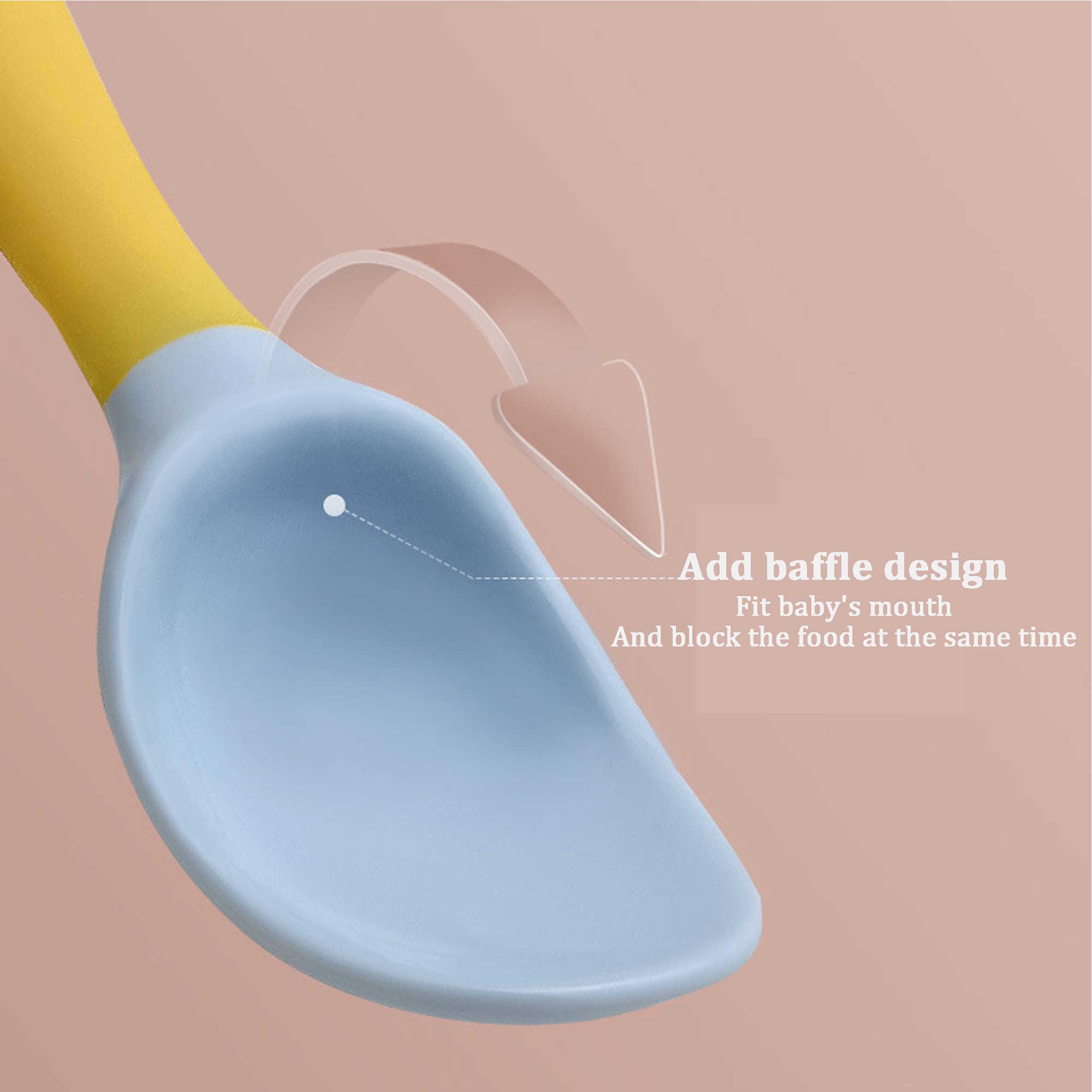 Cups Dishes Utensils Baby Silicone Spoon Utensils Set Auxiliary Food Toddler Learn To Eat Training Bendable Soft Fork Infant Children Tableware AA2304