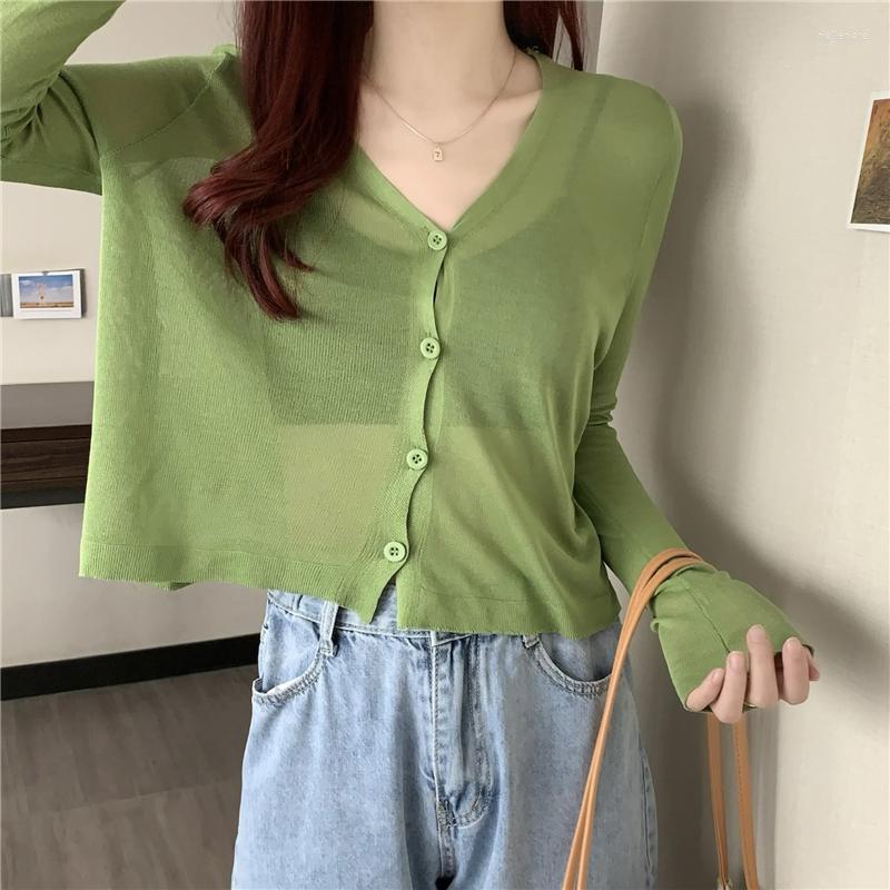 Women's Knits Ly Women Summer Thin Transparent Cardigans Ladies Knitted Sweater Shirts Long Sleeve Solid Stretchy Tops, Black
Women's Knits Ly Women Summer Thin Transparent Cardigans Ladies Knitted Sweater Shirts Long Sleeve Solid Stretchy Tops, Black