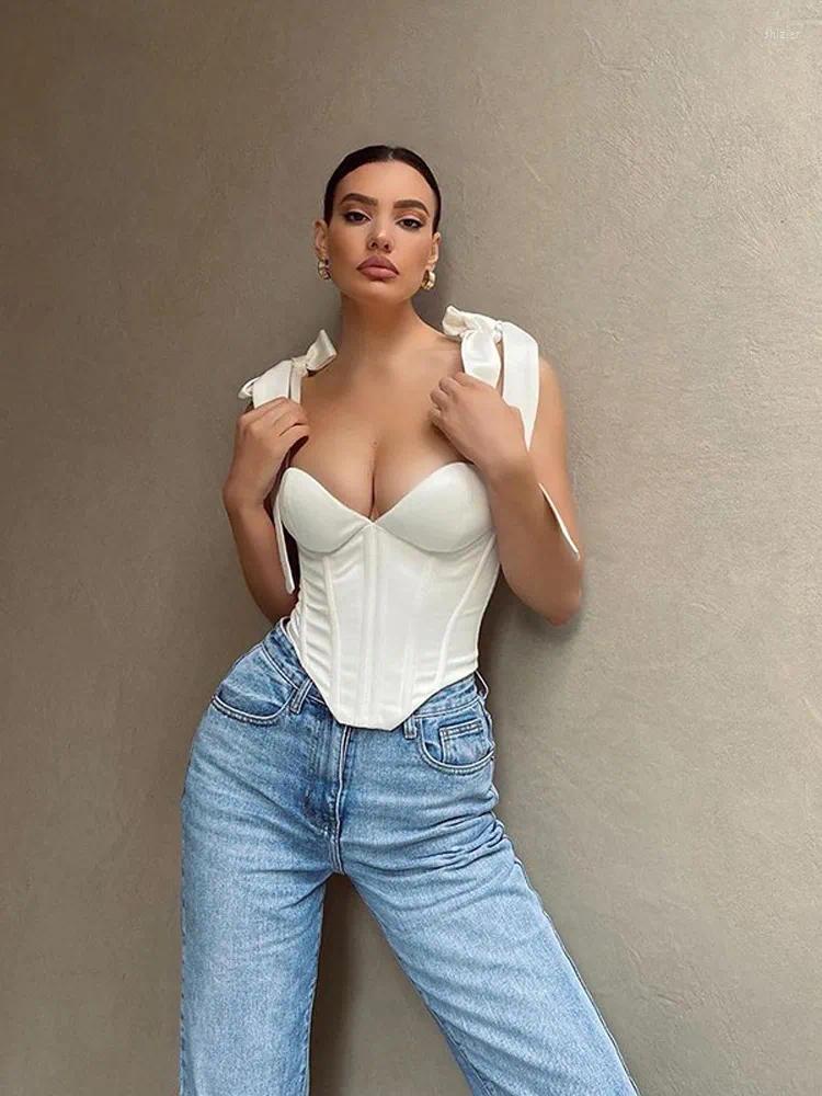 Women' Tanks Corset Top Women Bowknot Strap Camis Bustier Deep V-Neck Boned Backless Zip Crop Tops Streetwear Chic Fall 2023 Summer, Pink
Women' Tanks Corset Top Women Bowknot Strap Camis Bustier Deep V-Neck Boned Backless Zip Crop Tops Streetwear Chic Fall 2023 Summer, Pink