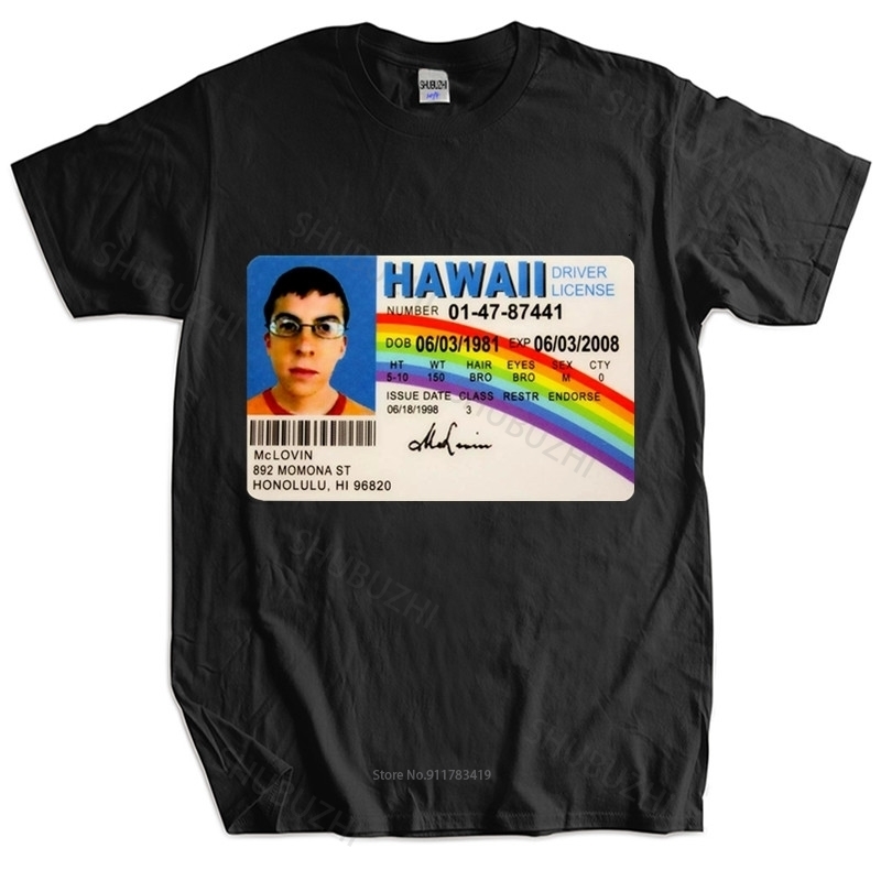 Men's T-Shirts Homme t shirt summer men t-shirt Mclovin id card superbad geek Mens Cotton T-shirt unisex t-shirt teenagers cool tops 230414, 1 black
Men's T-Shirts Homme t shirt summer men t-shirt Mclovin id card superbad geek Mens Cotton T-shirt unisex t-shirt teenagers cool tops 230414, 1 black