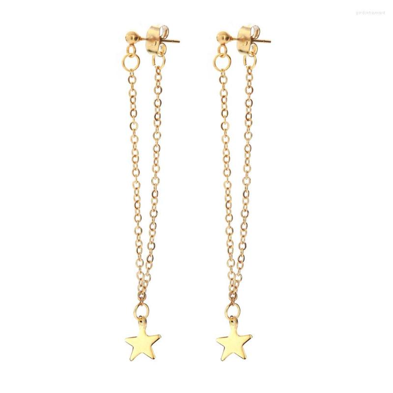 Dangle Earrings MinaMaMa Europe Stainless Steel Tassel Chain Star Drop For Women Fashion Jewelry
Dangle Earrings MinaMaMa Europe Stainless Steel Tassel Chain Star Drop For Women Fashion Jewelry